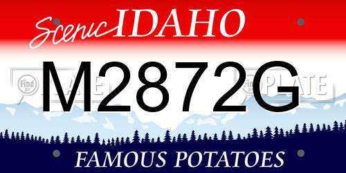 M2872G Idaho License Plate