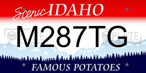 M287TG Idaho License Plate