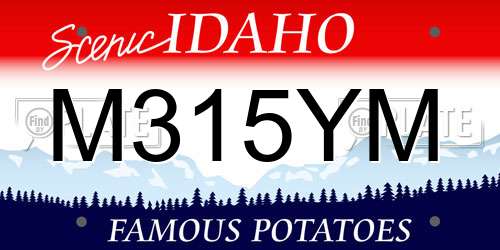 M315YM Idaho License Plate