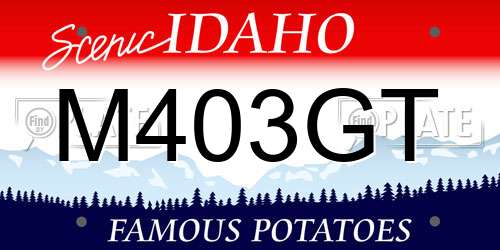 M403GT Idaho License Plate