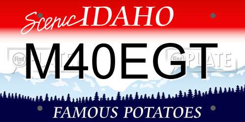 M40EGT Idaho License Plate