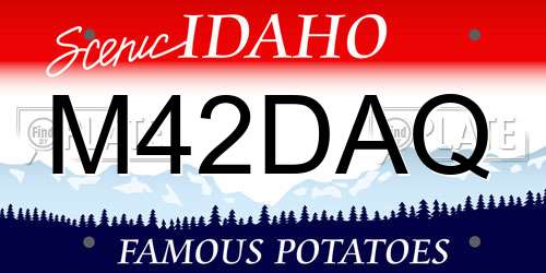 M42DAQ Idaho License Plate