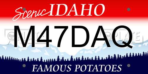 M47DAQ Idaho License Plate
