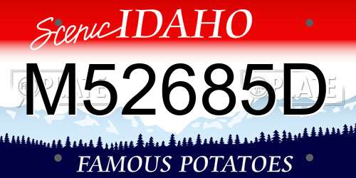 M52685D Idaho License Plate