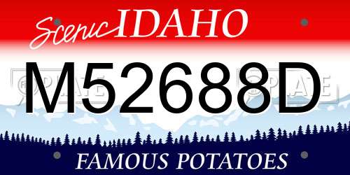 M52688D Idaho License Plate