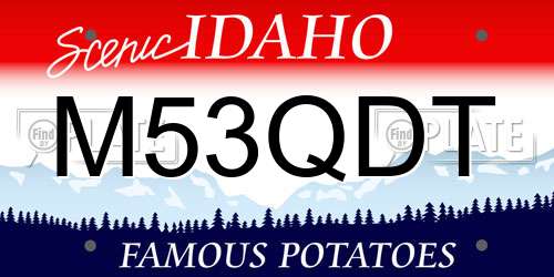 M53QDT Idaho License Plate