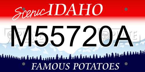 M55720A Idaho License Plate