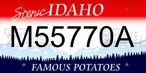 M55770A Idaho License Plate