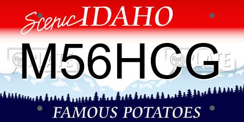 M56HCG Idaho License Plate