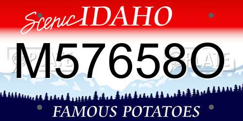 M57658O Idaho License Plate