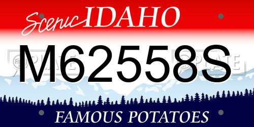 M62558S Idaho License Plate