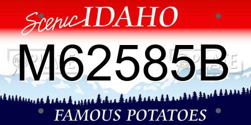 M62585B Idaho License Plate