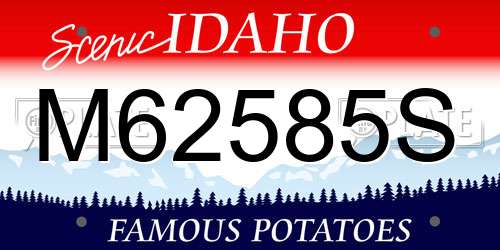 M62585S Idaho License Plate