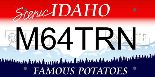 M64TRN Idaho License Plate