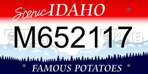 M652117 Idaho License Plate