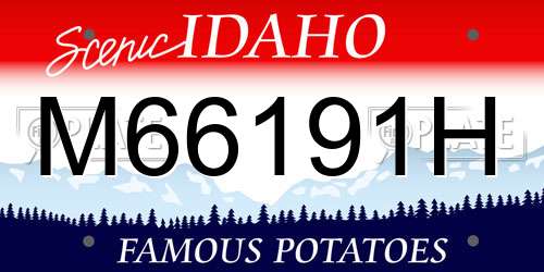 M66191H Idaho License Plate