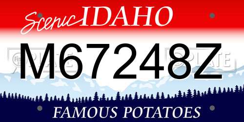 M67248Z Idaho License Plate
