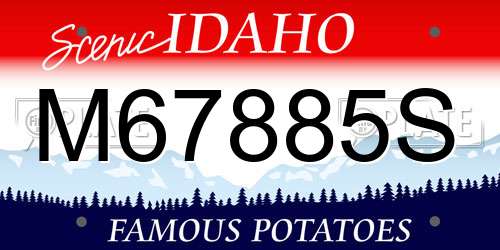 M67885S Idaho License Plate