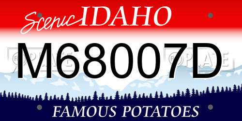 M68007D Idaho License Plate