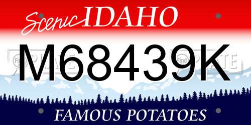 M68439K Idaho License Plate