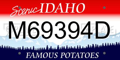 M69394D Idaho License Plate