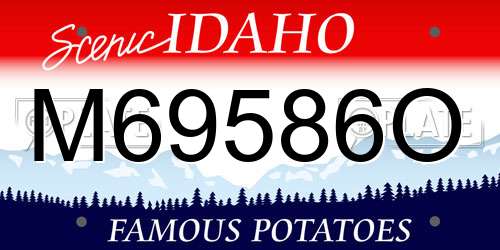 M69586O Idaho License Plate