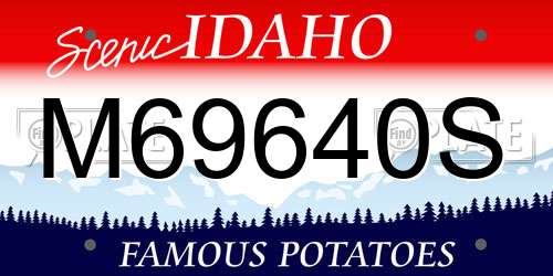 M69640S Idaho License Plate