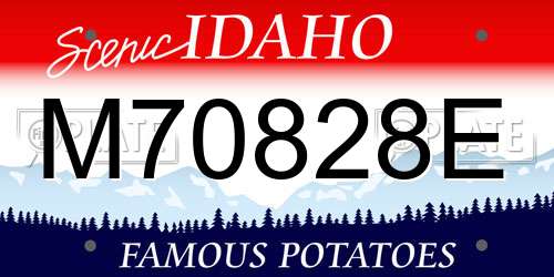 M70828E Idaho License Plate