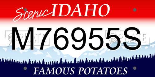 M76955S Idaho License Plate