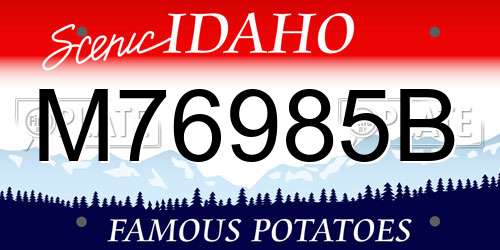 M76985B Idaho License Plate