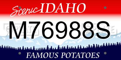 M76988S Idaho License Plate