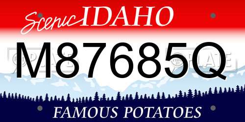 M87685Q Idaho License Plate