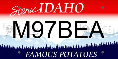 M97BEA Idaho License Plate