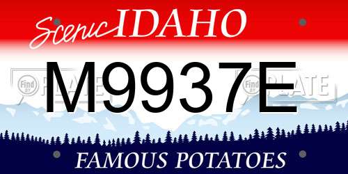 M9937E Idaho License Plate
