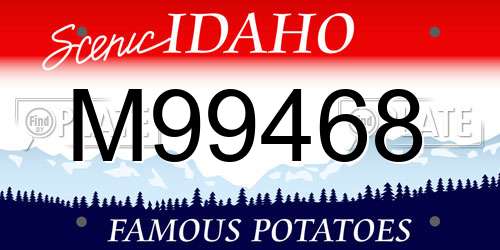 M99468 Idaho License Plate