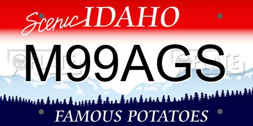 M99AGS Idaho License Plate