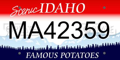 MA42359 Idaho License Plate