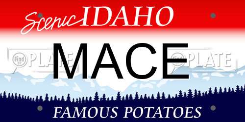 MACE Idaho License Plate