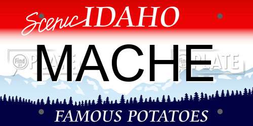 MACHE Idaho License Plate