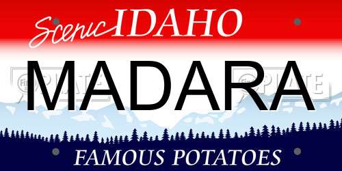 MADARA Idaho License Plate