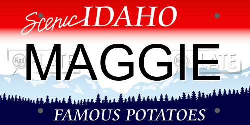 MAGGIE Idaho License Plate