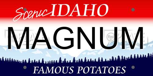 MAGNUM Idaho License Plate