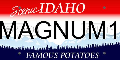 MAGNUM1 Idaho License Plate