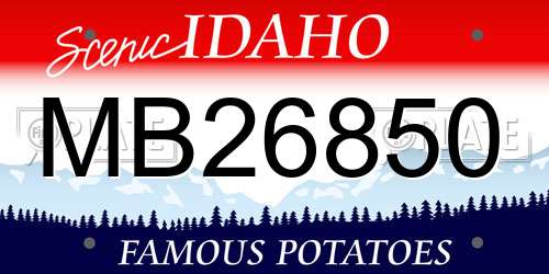 MB26850 Idaho License Plate