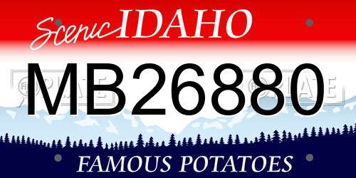 MB26880 Idaho License Plate