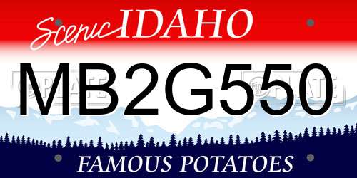 MB2G550 Idaho License Plate