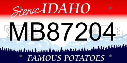 MB87204 Idaho License Plate