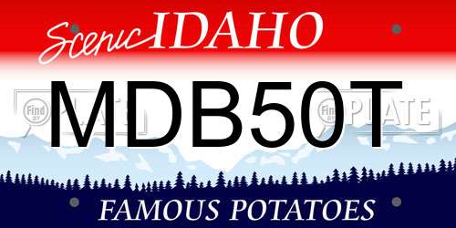MDB50T Idaho License Plate