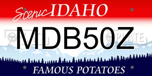 MDB50Z Idaho License Plate