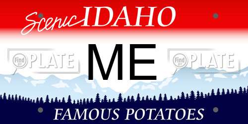 ME Idaho License Plate